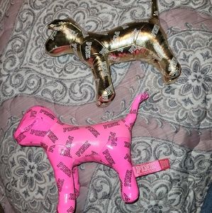 pink stuffed dogs